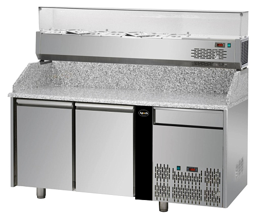 Стол для пиццы Apach Cook Line APZ02D1+VR4 160 VD