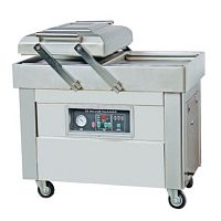 Напольная двухкамерная вакуум-упаковочная машина Hualian Machinery DZQ-400/2SB SS