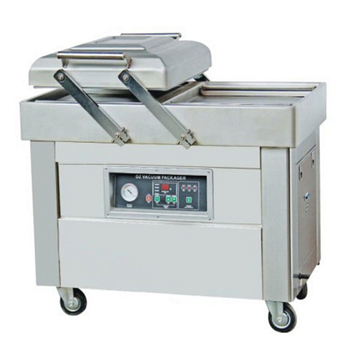 Напольная двухкамерная вакуум-упаковочная машина Hualian Machinery DZQ-400/2SB SS
