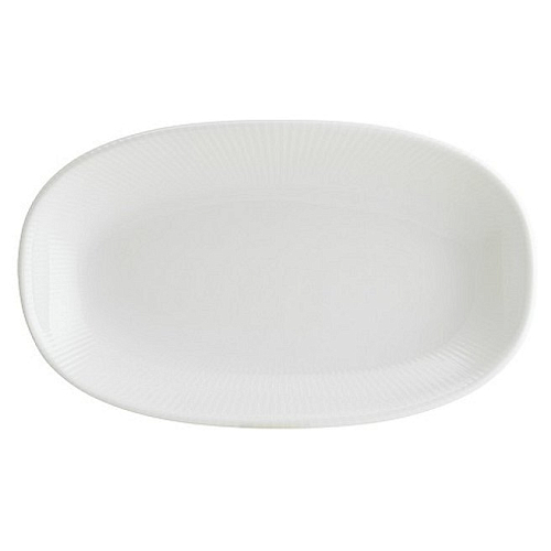 Блюдо овальное 190*110 мм. Ирис Белый, форма Гурмэ /1/12/