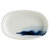 Блюдо овальное 100*65 мм. Блю Вэйв, форма Хюгге /1/12/5856/