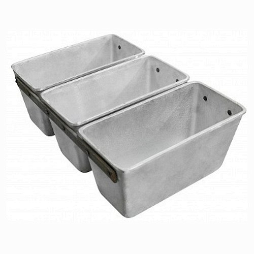 Форма для выпечки 21,5*10,5 см. h=10,5 см. хлебная алюминевая литая /1/