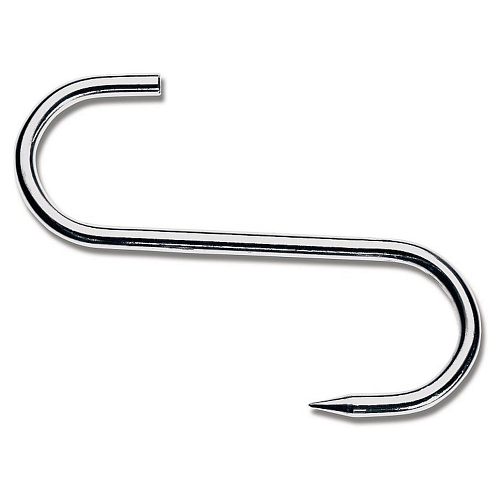 Крюк для мяса S-образный l=10 см. d=2,5 см. (40 кг) Icel /1/
