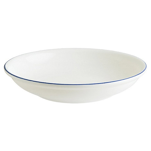 Тарелка d=200 мм. глубокая 500 мл. h=40 мм. Ретро синий край, форма Гурмэ /1/12/