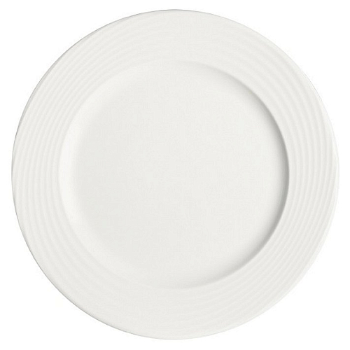 Тарелка d=300 мм. Белый, форма Луп узкая полоска /1/6/