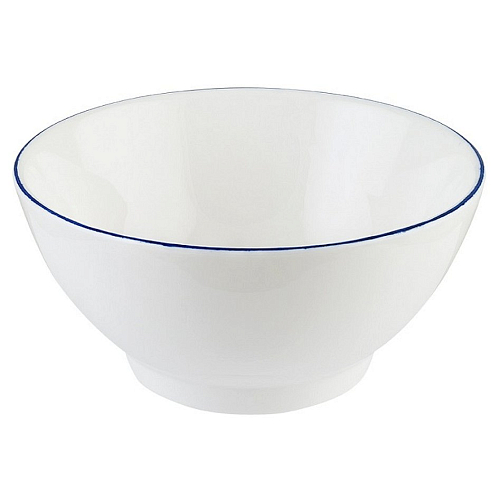 Салатник d=140 мм. 450 мл. h=65 мм. (тарелка подст.70714) Ретро синий край /1/12/