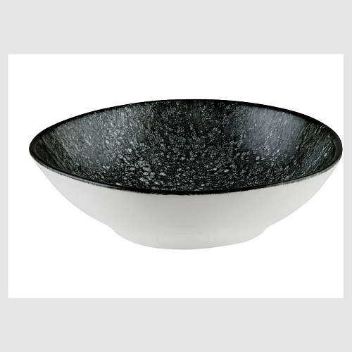 Салатник d=180 мм. 470 мл. h=55 мм. Космос Блэк, форма Ваго /1/12/