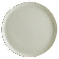 Тарелка d=250 мм. Оливковый, форма Крафт волнистый край /1/6/