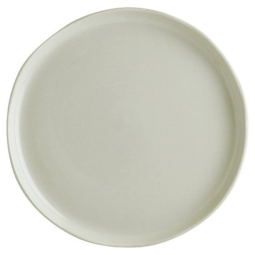 Тарелка d=250 мм. Оливковый, форма Крафт волнистый край /1/6/