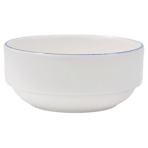 Салатник d=120 мм. 350 мл. h=53 мм. штабелируемый(тарелка подст.70714) Ретро синий край, форма Банкет /1/12/