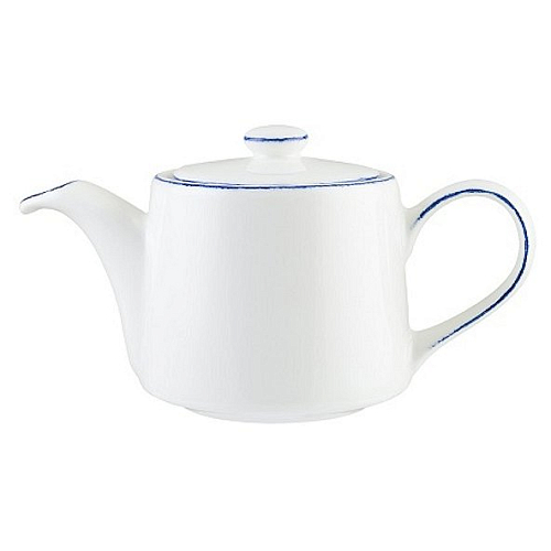 Чайник 400 мл. заварочный Ретро синий край, форма Банкет /1/6/186/