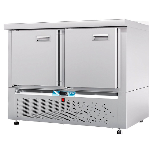 Стол холодильный низкотемпературный Abat СХН-70Н-01 (дверь, дверь) с бортом