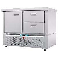 Стол холодильный среднетемпературный Abat СХС-70Н-01 (дверь, ящики 1/2) без борта