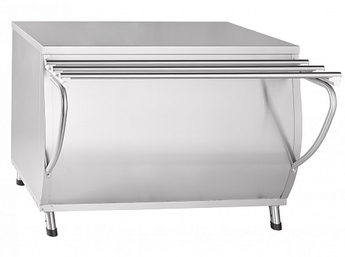 Прилавок для горячих напитков Abat ПГН-70Т-02 (нейтральный стол, без полок, 1120 мм), вся нерж.