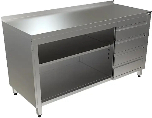 Стол-тумба с бортом КОБОР СТБ/1-100/60/О