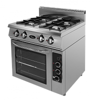 Плита газовая Grill Master Ф4ПДГ/800 (50001э) с электрической духовкой