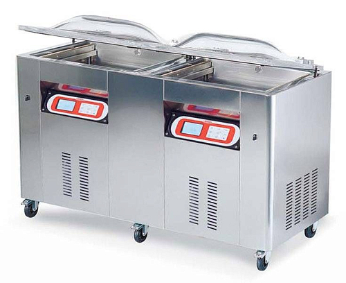 Машина вакуумной упаковки камерного типа EUROMATIC HYPER, двухкамерная