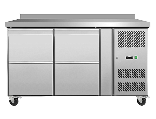 Стол морозильный Koreco GN/2100BTD4/W пристенный с 4 ящиками
