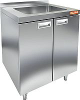 Стол пристенный HICOLD НБМСЗМ-6/7Б с мойкой
