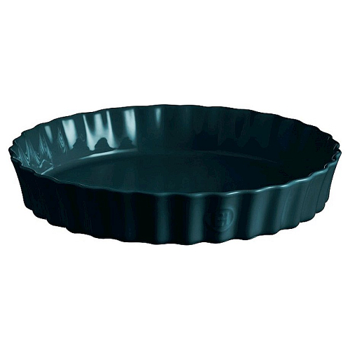 Форма для запекания 3000 мл. d=320 мм. h=55 мм. синяя керам Emile Henry /1/3/