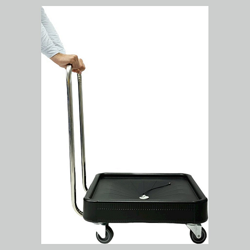 Тележка для кассет 580*580*220/900 мм. c ручкой нерж., черная п/п Tribeca /1/