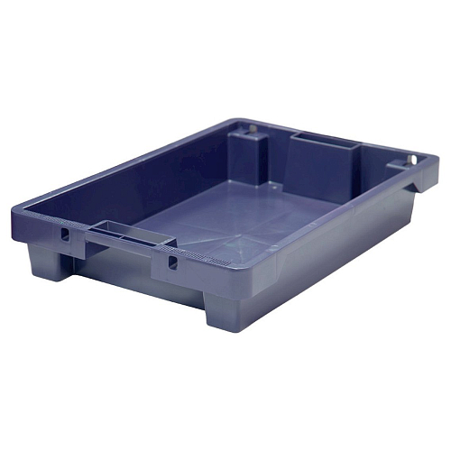 Ящик 600*400*100 мм. конусный сплошной, синий /1/