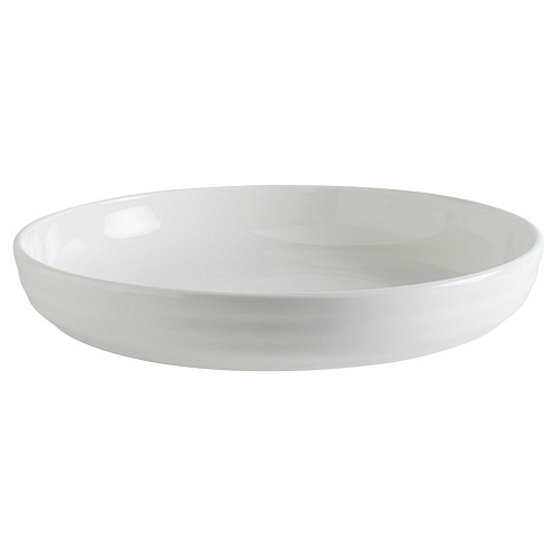 Тарелка d=250 мм. глубокая 1520 мл. h=45 мм. с бортом Белый, форма Потт 2 Чойс Bonna Bonna /1/6/