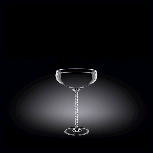 Шампанское-блюдце 300 мл. d=105 мм. h=175 мм. хрустальное стекло Джулия Wilmax /2/36/