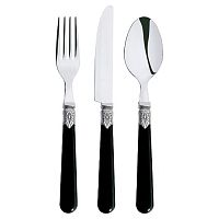 Нож столовый Майя 18/0 1,2 мм 21,7 см. черный Abert /12/