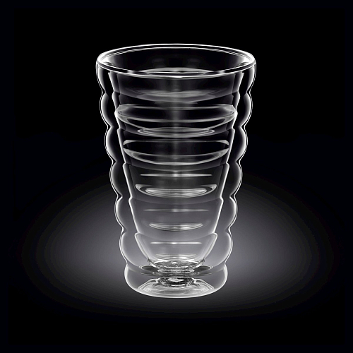 Стакан 500 мл. d=95 мм. h=170 мм. с двойными стенками Термостекло Wilmax /1/48/