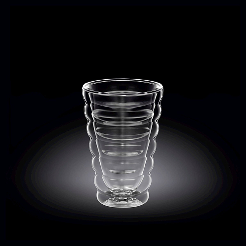 Стакан 250 мл. d=80 мм. h=120 мм. с двойными стенками Термостекло Wilmax /1/60/