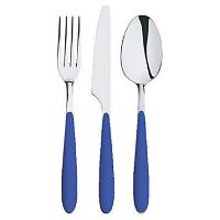 Нож столовый Мастер 18/0 2 мм 21 см. синий Abert /12/144/