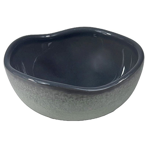 Соусник d=100 мм. 100 мл. h=40 мм. Серый, форма Крафт волнистый край Bonna /1/12/