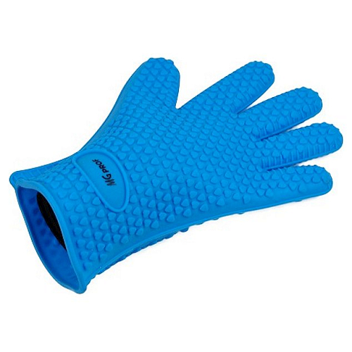 Рукавица (перчатка) термостойкая 27,5*17 см. (от -40 до +230°С) силикон (1 шт.) MGprof /1/96/