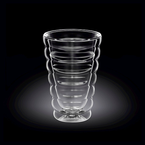 Стакан 400 мл. d=90 мм. h=160 мм. с двойными стенками Термостекло Wilmax /1/48/