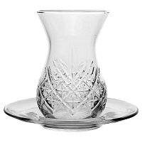 Стаканчик для чая 170 мл. d=64 мм. h=96 мм. с блюдцем Таймлесс /6/768/