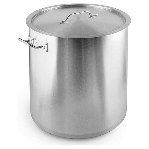 Котел 71 л. нерж. d=47 см. h=45 см. тройное дно с крышкой (индукция) MGsteel /1/