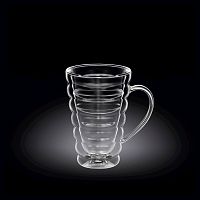 Кружка 250 мл. d=80 мм. h=125 мм. с двойными стенками Термостекло Wilmax /1/60/
