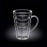 Кружка 400 мл. d=90 мм. h=160 мм. с двойными стенками Термостекло Wilmax /1/48/