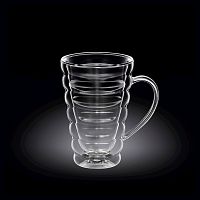 Кружка 300 мл. d=85 мм. h=135 мм. с двойными стенками Термостекло Wilmax /1/60/