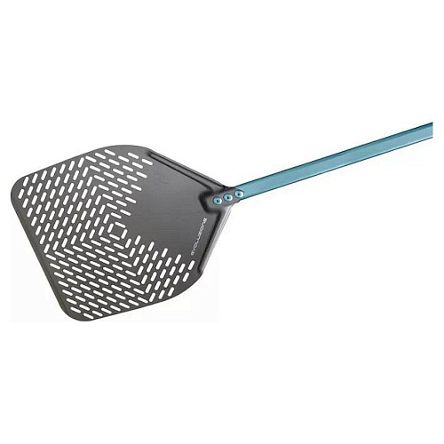 Лопата для пиццы прямоугольная перфорированная 36*36 см. l=150 см. алюминиевая Evoluzion Gimetal /1/