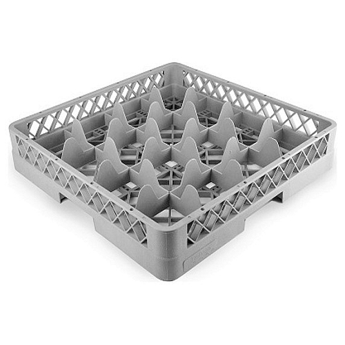 Кассета для бокалов 500*510*100 мм. 16 ячеек 115*115*90 мм. серая п/п Tribeca /1/6/