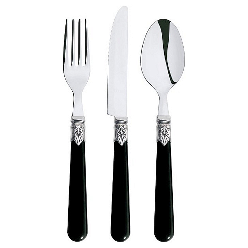 Ложка чайная Майя 18/0 1,2 мм 14,6 см. черный Abert /12/