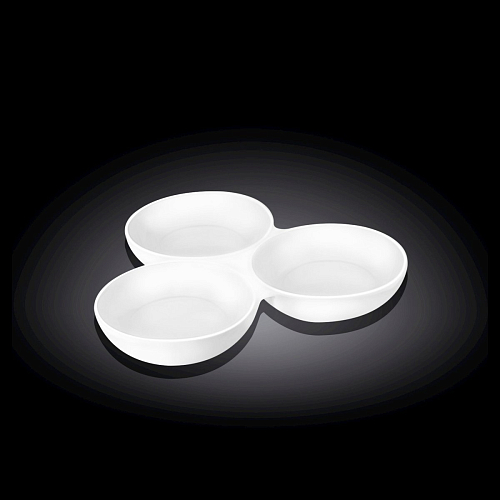 Менажница 3-х секционная 255 мм. Wilmax /4/24/