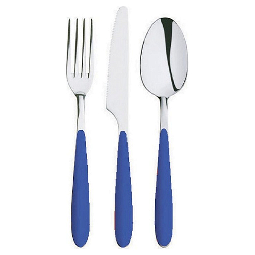 Ложка столовая Мастер 18/0 2 мм 19,4 см. синий Abert /12/144/