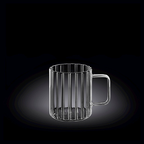 Кружка 250 мл. d=65 мм. h=80 мм. Термостекло Wilmax /6/90/