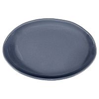 Блюдо овальное 240*160 мм. Серый, форма Крафт волнистый край Bonna /1/6/