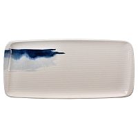 Блюдо прямоугольное 340*160 мм. Блю Вэйв, форма Мув Bonna /1/12/696/ ОСЕНЬ