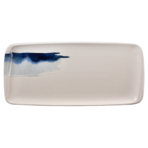 Блюдо прямоугольное 340*160 мм. Блю Вэйв, форма Мув Bonna /1/12/696/ ОСЕНЬ