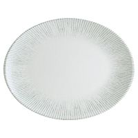 Блюдо овальное 200*160 мм. Ирис Серый, форма Мув Bonna /1/12/ ОСЕНЬ